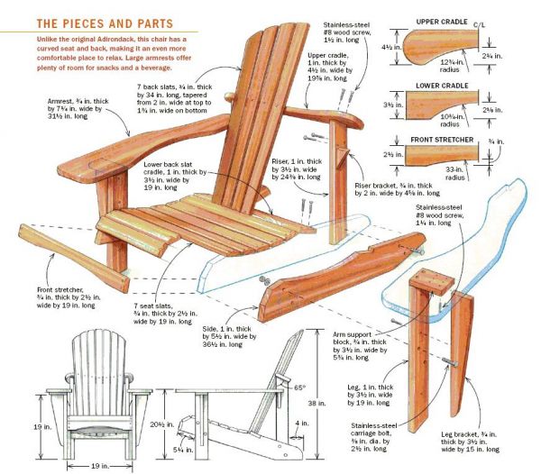 woodwork free plans builld a chair